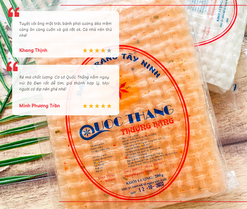 Bánh phơi sương của Quốc Thắng đúng chuẩn bánh Tây Ninh 