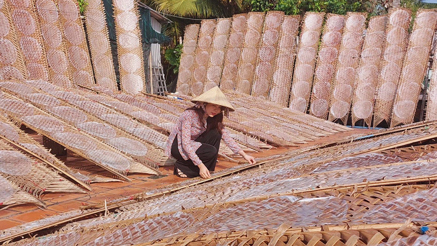 Làng nghề tráng bánh truyền thống Trảng Bàng 