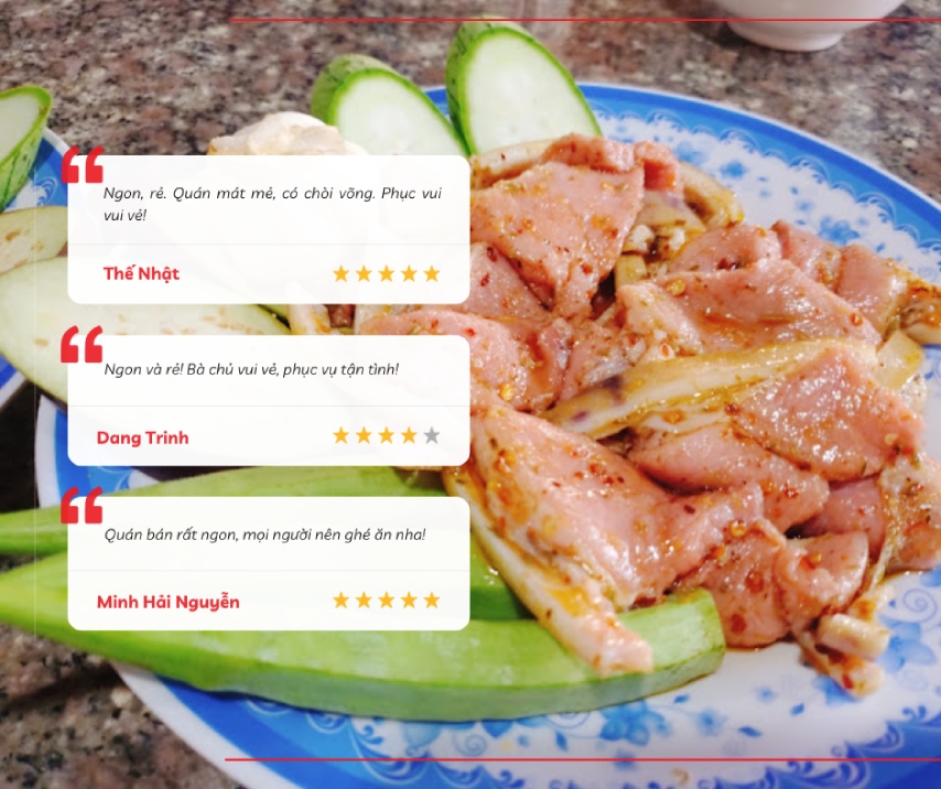 Thực khách đánh giá quán bò tơ Bích Chị
