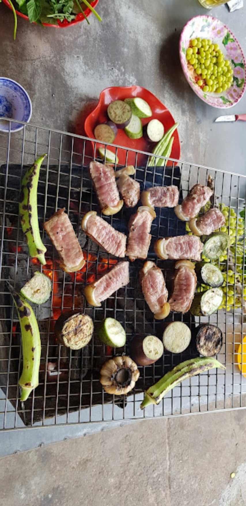 Thịt bò cắt lát tại quán Bò tơ Thành Thái 