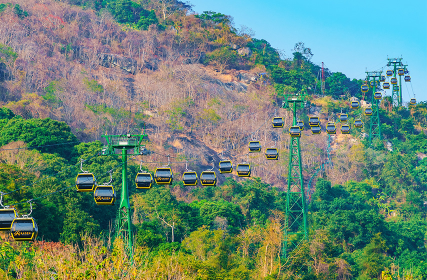 Tuyến cáp treo Chùa Hang dài 1.210m 