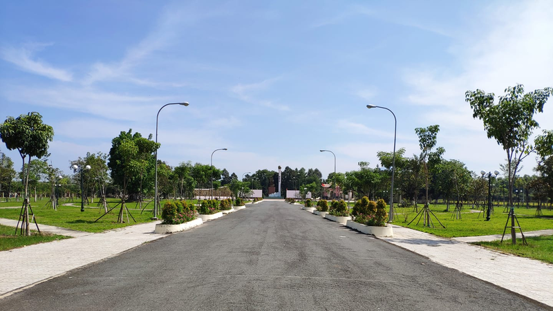 Quang cảnh thoáng đãng tại di tích Chiến thắng Tua Hai vào ngày thường