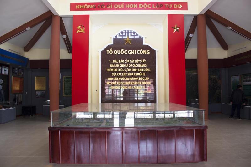 Không gian Nhà trưng bày hiện vật khang trang