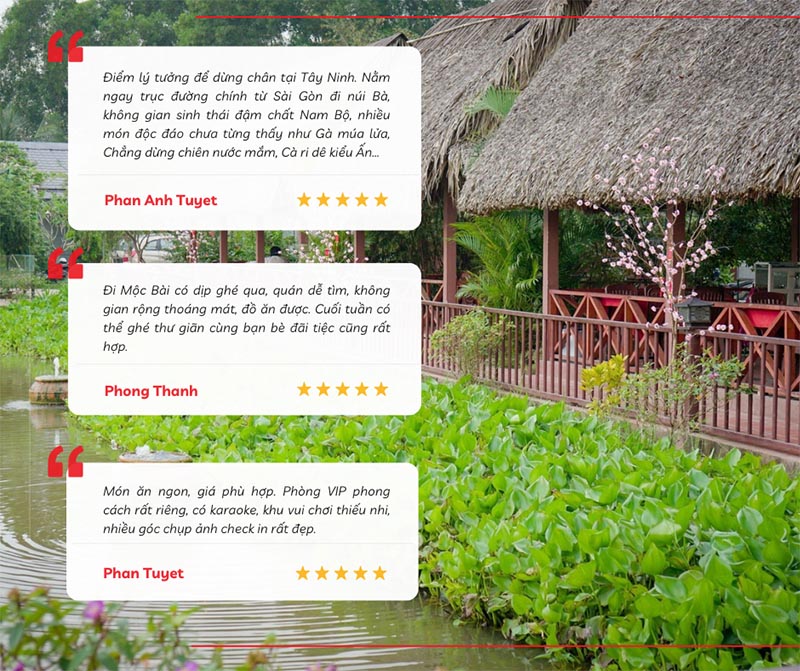 Chia sẻ của du khách về trải nghiệm tại Làng ẩm thực Cây Trường Tây Ninh