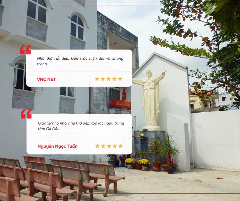 Đánh giá của du khách khi đến Nhà thờ giáo xứ Gò Dầu