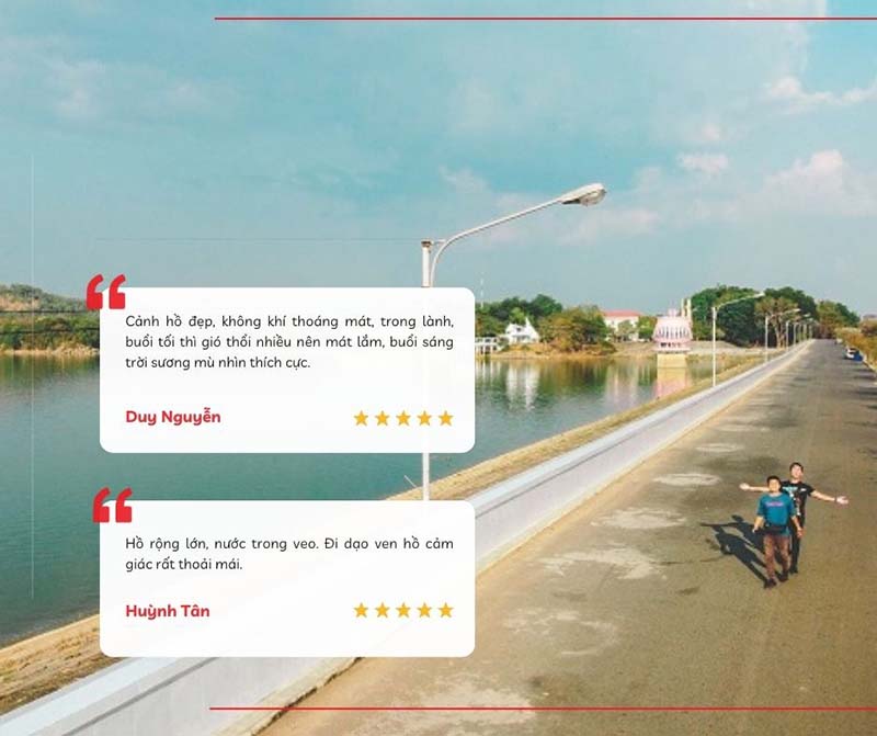 Cảm nhận của du khách khi đi dạo ngắm cảnh tại khu du lịch hồ Dầu Tiếng Tây Ninh