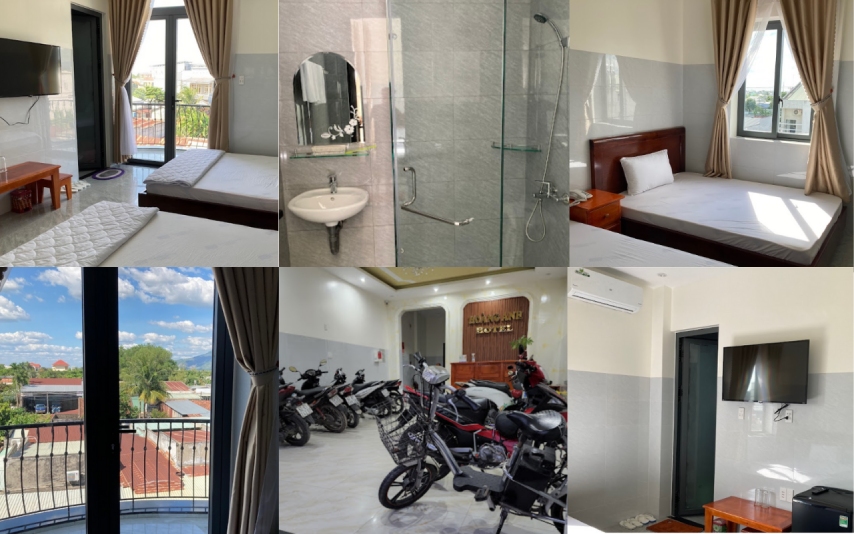 Nội thất bên trong phòng khách sạn Hoàng Anh