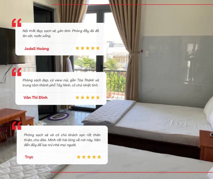 Đánh giá của du khách về trải nghiệm tại khách sạn Hoàng Anh