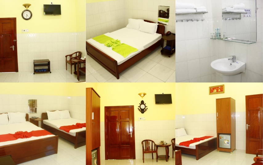 Nội thất bên trong phòng khách sạn Tân Mỹ Thiên