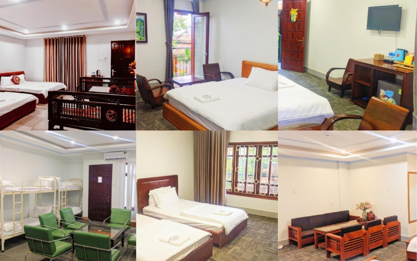 Nội thất bên trong phòng khách sạn Hương Thầm