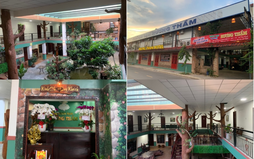 Khuôn viên khách sạn Hương Thầm