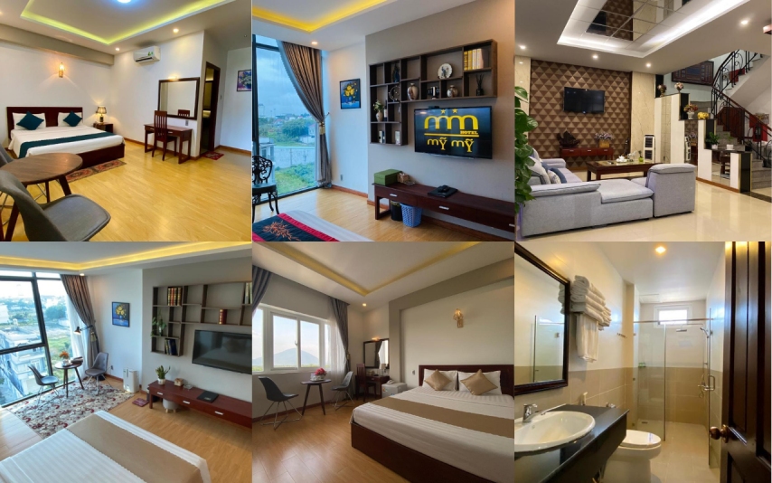Nội thất bên trong phòng khách sạn Mỹ Mỹ 