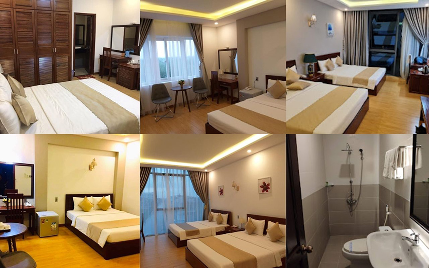 Cận cảnh không gian bên trong các phòng khách sạn 
