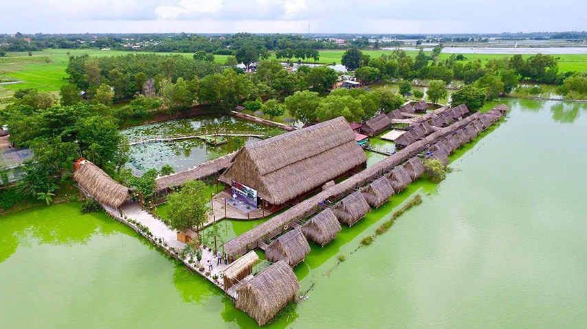Toàn cảnh khu du lịch sinh thái ẩm thực Long Trung