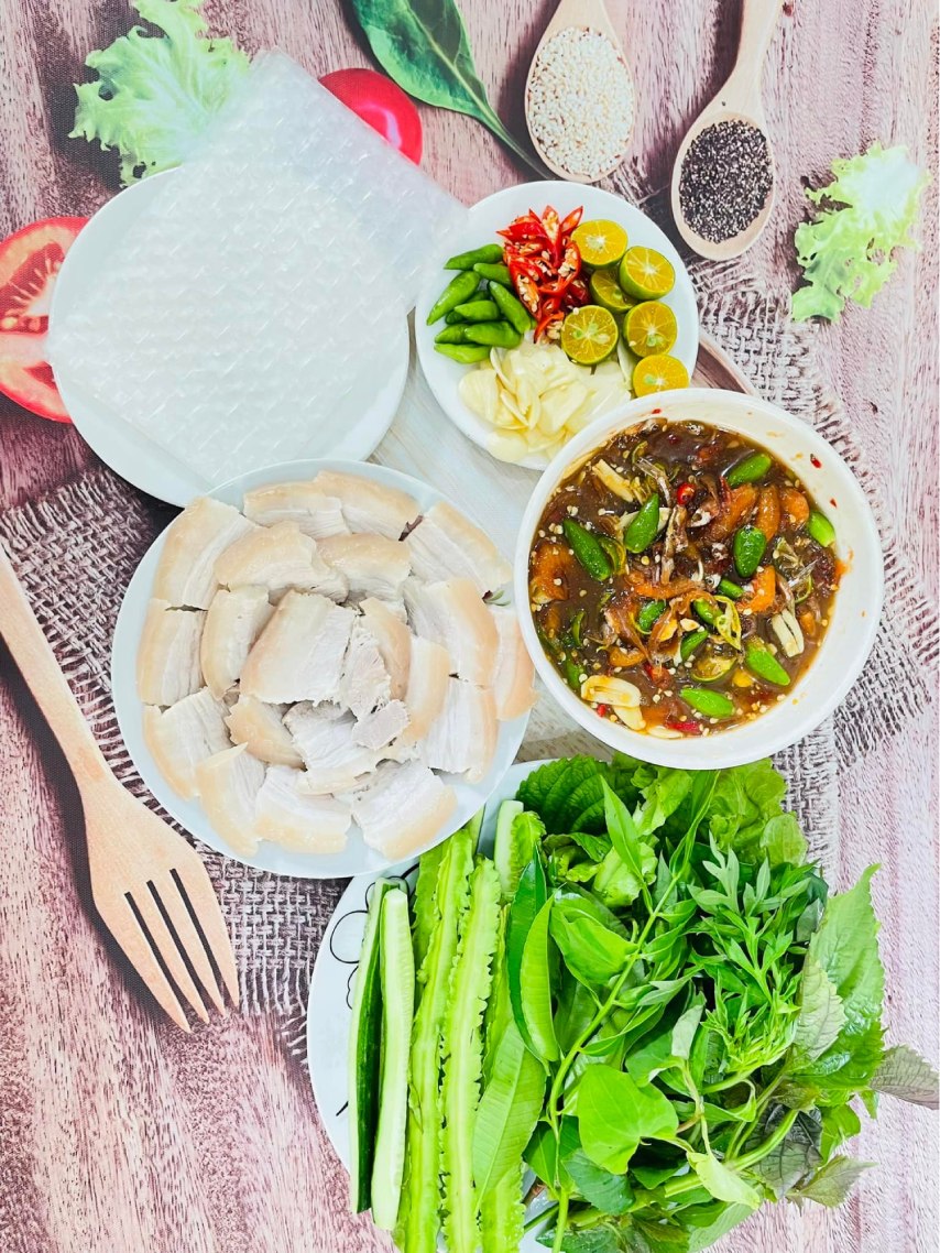 Cận cảnh món mắm chua thịt luộc Tây Ninh thơm ngon