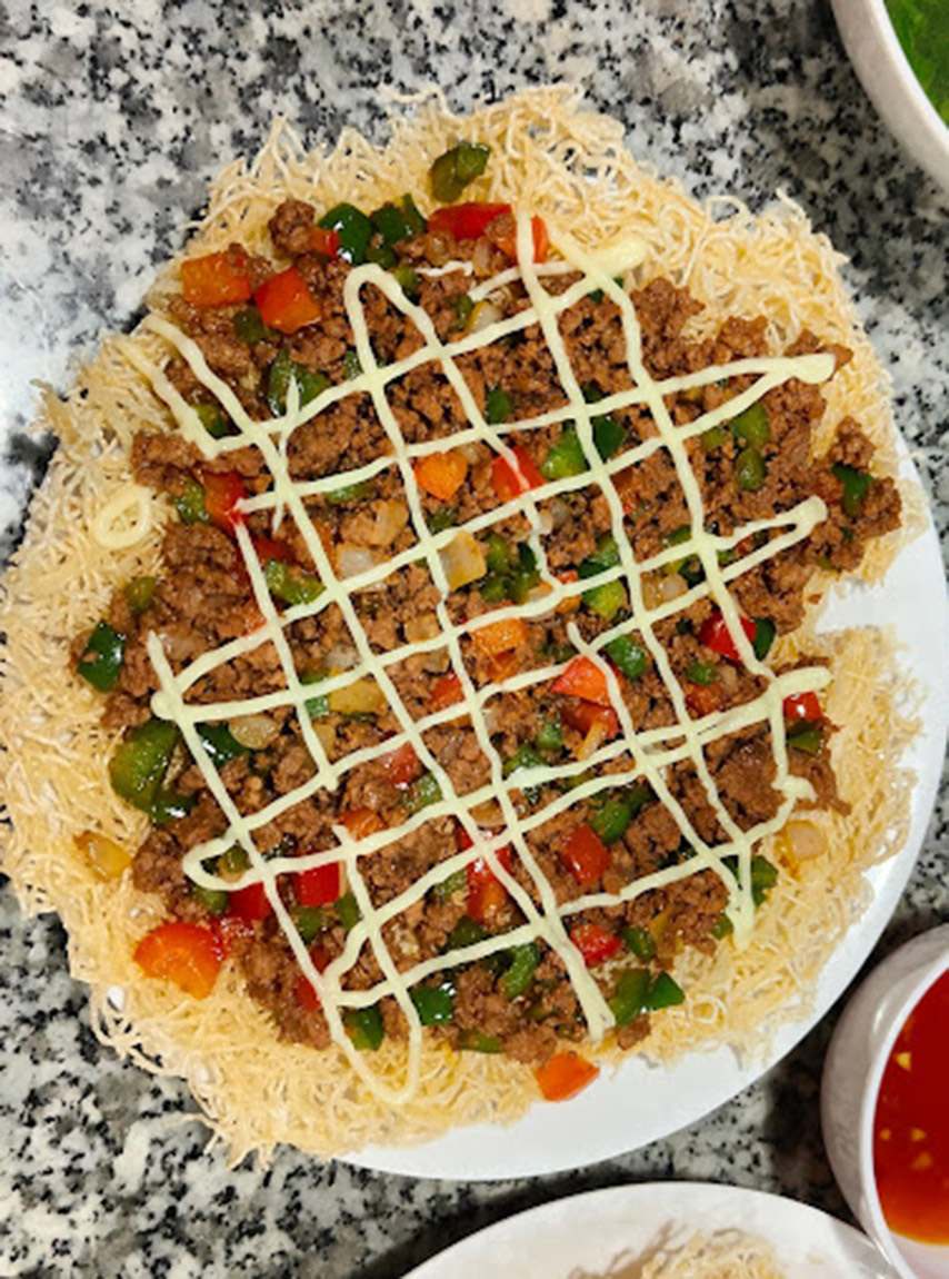 Món cơm cháy giòn rụm tại Nhà hàng An Tâm 