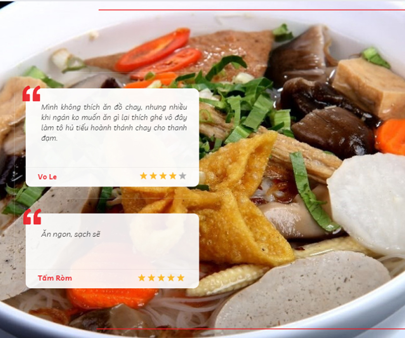 Cảm nhận của thực khác dành cho quán chay Hạnh Phúc