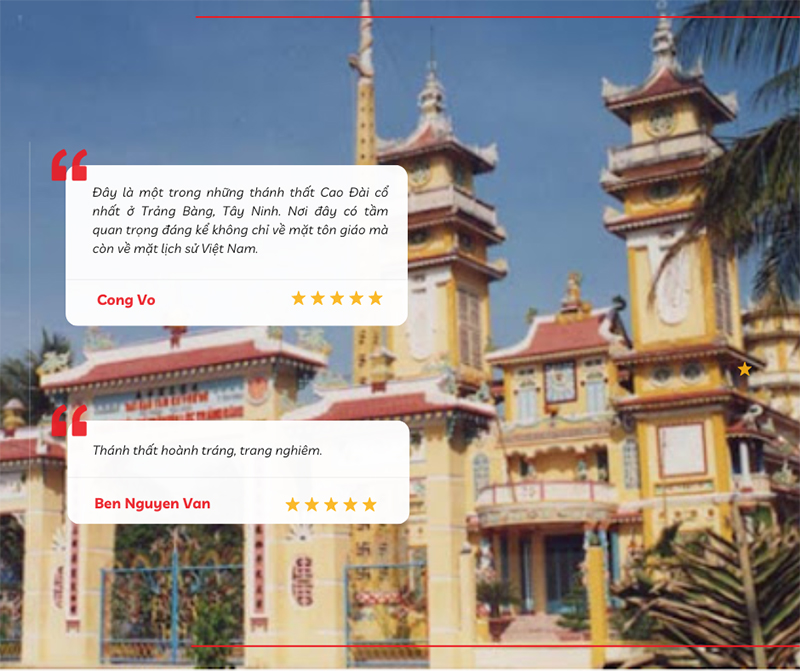 Đánh giá của du khách về Thánh thất Trảng Bàng