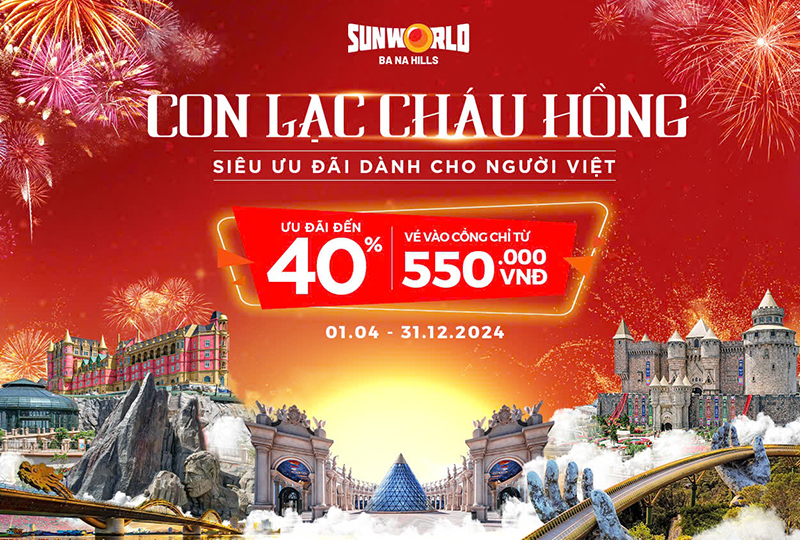 Siêu ưu đãi "Con Lạc cháu Hồng” giảm giá vé cáp treo chỉ từ 40% dành cho người Việt