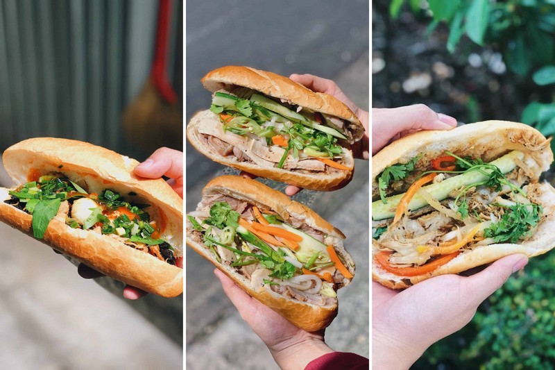 Bánh mì xúc xích, bánh mì gà, bánh mì thập cẩm cũng là những món ăn đắt khách ở tiệm bánh mì que Kim