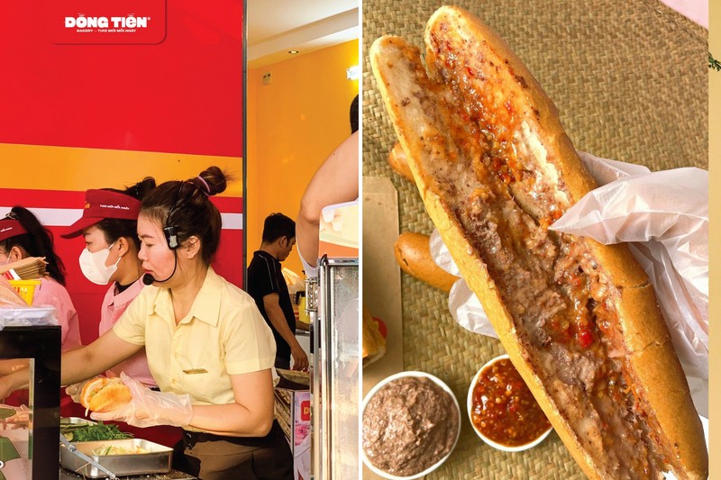 Cận cảnh ổ bánh mì que siêu chất lượng của tiệm bánh mì Đồng Tiến