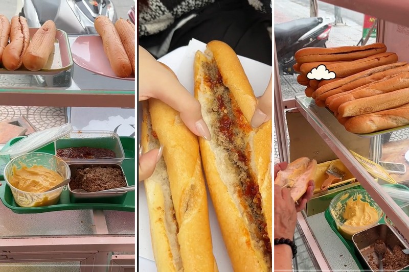 Topping bánh mì chú Sơn khá đơn giản nhưng mang đến hương vị thơm ngon, béo ngậy rất đặc trưng