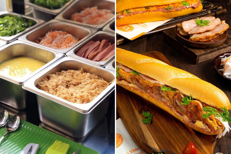 Các topping của bánh mì Lâm Vũ cực kỳ đa dạng và hấp dẫn