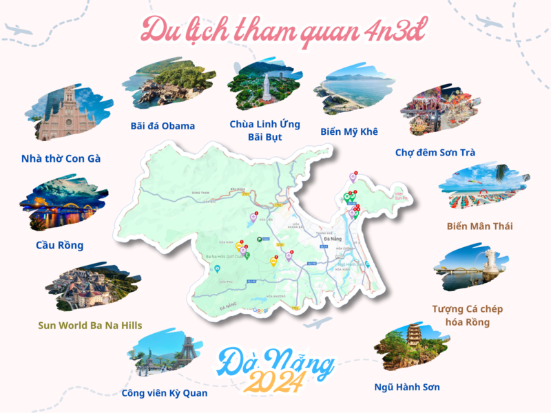 ịch trình du lịch tham quan và check-in sẽ đưa du khách đến các điểm chụp hình nổi tiếng nhất