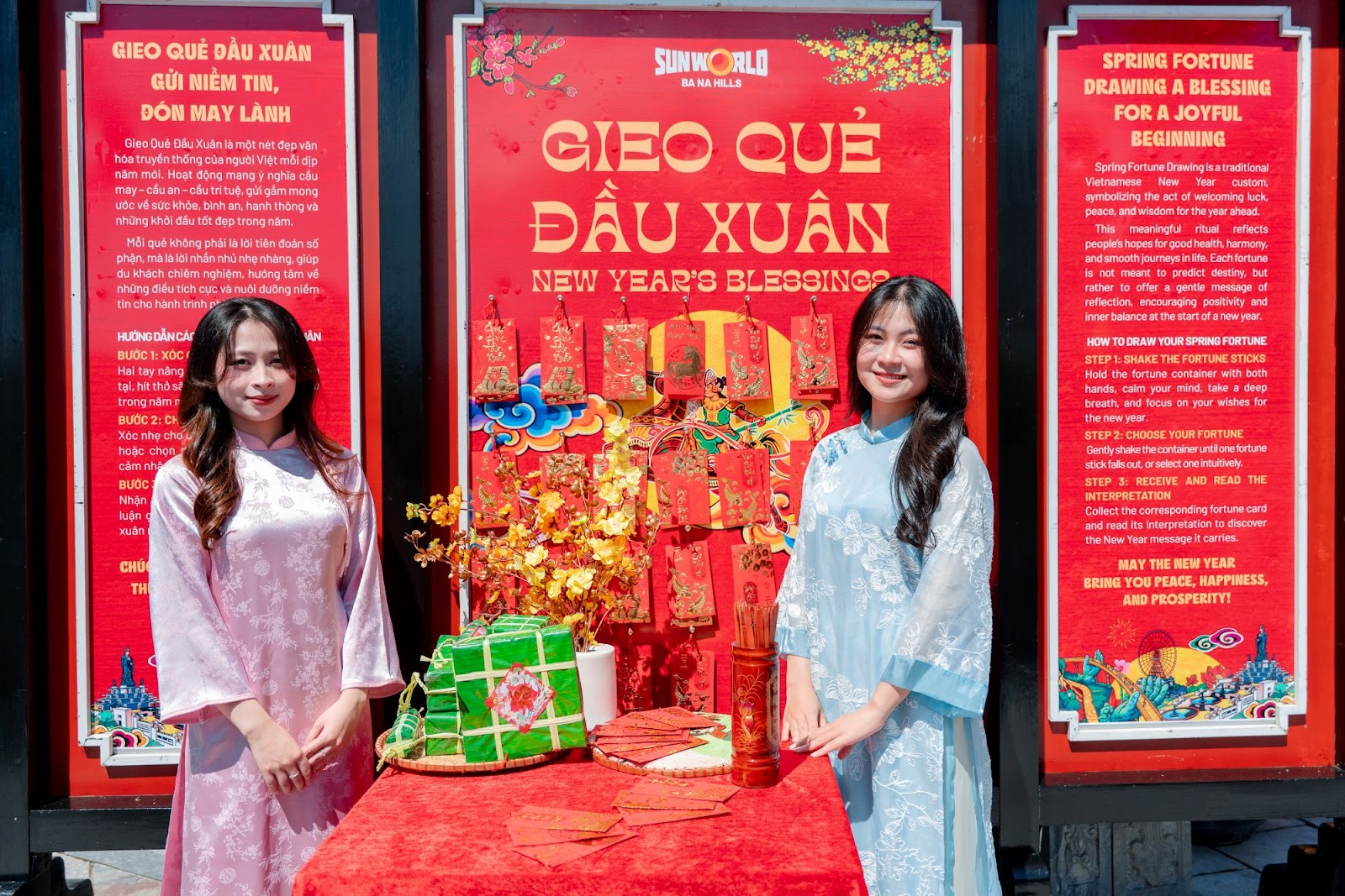 Không khí Tết cổ truyền tràn ngập trên mọi cung đường Sun World Ba Na Hills