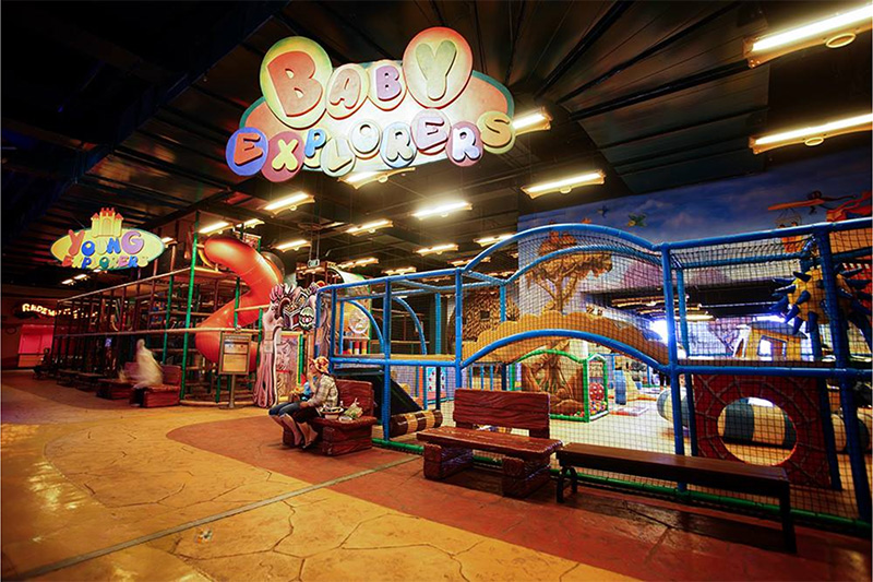 Khu giải trí Nhà thám hiểm tí hon có nhiều trò chơi kích thích các bé dưới 5 tuổi vận động, tăng cường thể chất và trí lực (Nguồn: Internet)