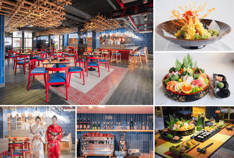 Nhà hàng Rosa Sushi Bar phục vụ các món ăn kiểu Nhật theo hình thức gọi món