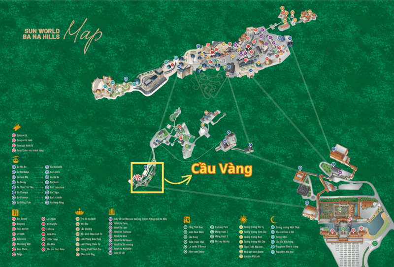 Cầu Vàng là điểm check-in được nhiều du khách săn đón