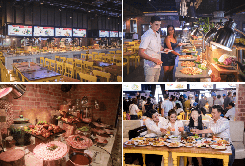 Nhà hàng Bốn Mùa phục vụ 90 món Á – Âu chuẩn vị trong không gian rộng rãi, thoải mái