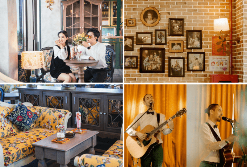 Không gian lãng mạn đầy nghệ thuật ở Rosa Sky Coffee