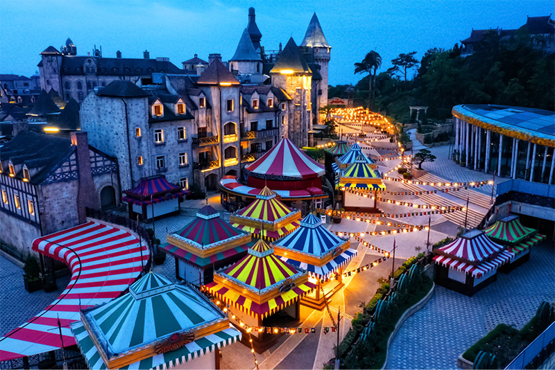 Khu vực Carnival Game về đêm