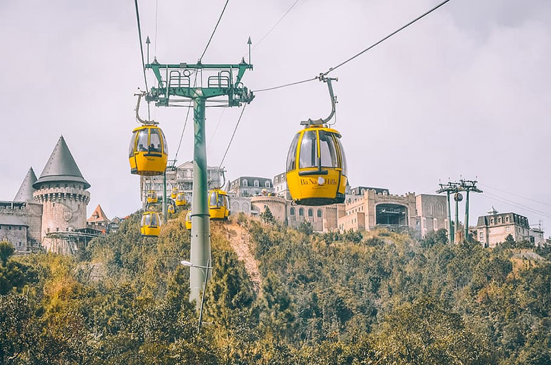 Cách xây dựng cáp treo Bà Nà