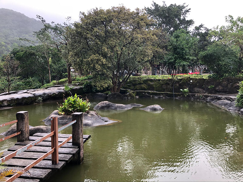 Hồ trong vườn Lâm Tỳ Ni