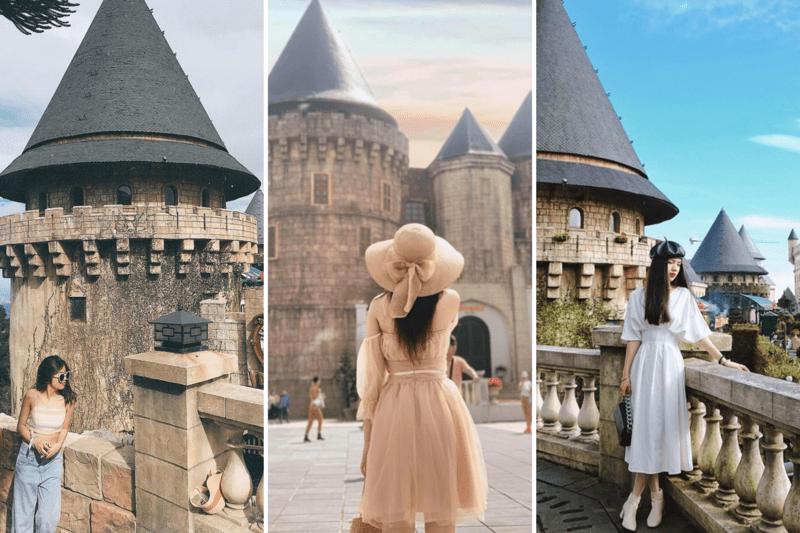 Du khách có thể mặc váy dài điệu đà hoặc quần jean, áo quây cá tính khi check-in với tòa lâu đài cổ Chateau De Chenonceau 