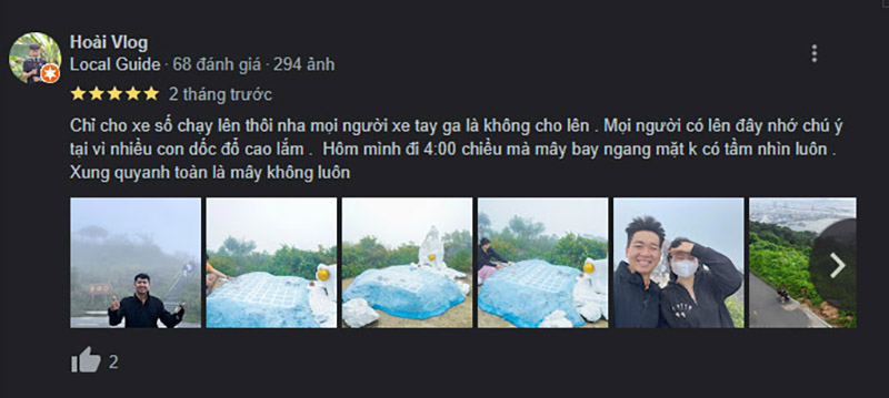 Du khách nói về đỉnh bàn cờ