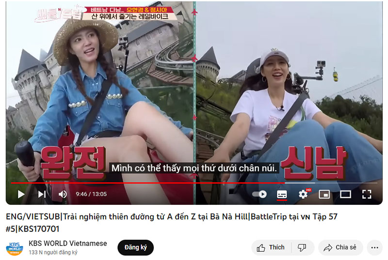 Đội chơi Ms.Saigon trải nghiệm tàu lượn ở Ba Na Hills