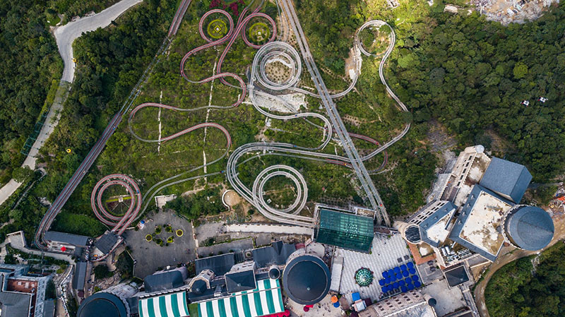 Toàn cảnh tàu lượn ở Ba Na Hills