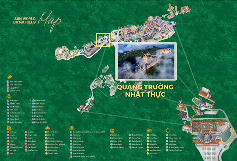 Vị trí của Quảng trường Nhật Thực