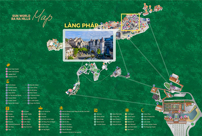 Vị trí của làng Pháp