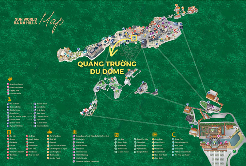 Vị trí quảng trường Du Dome