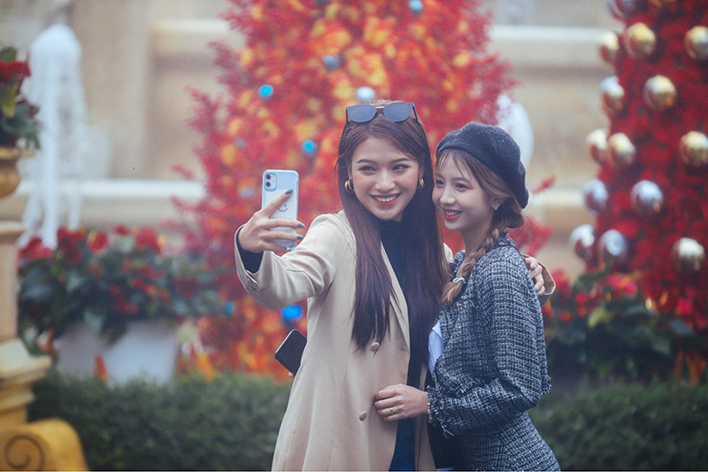 Check-in tại Bà Nà trong mùa đông