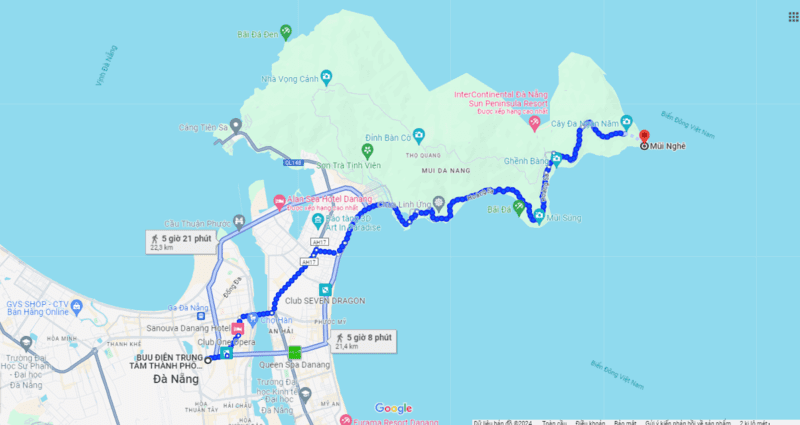 2 Mui Nghe Cach Trung Tam Thanh Pho Da Nang Khoang 21km