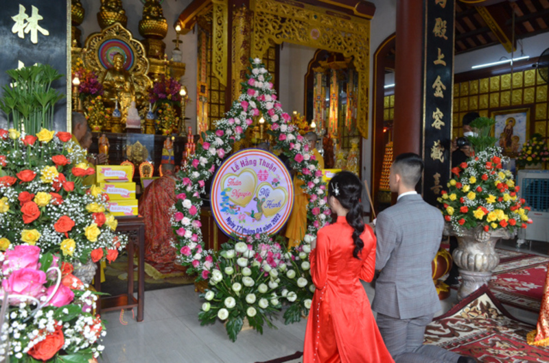 Lễ hằng thuận tại chùa Huệ Quang. (Nguồn ảnh: Phatgiaodanang.vn) 