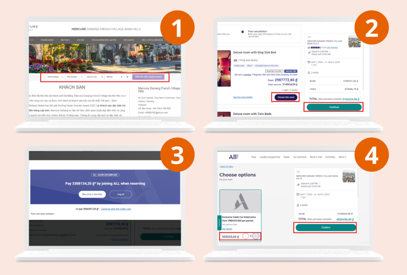 Hướng Dẫn đặt Phòng Qua Website p1