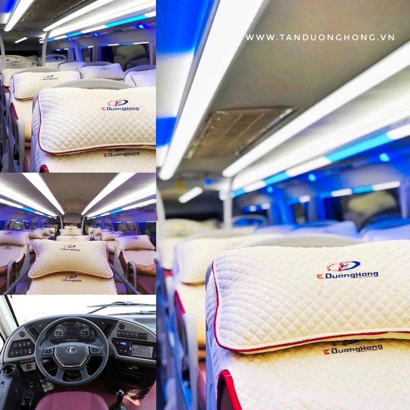 Nhà xe Tân Dương Hồng cung cấp dịch vụ giường nằm êm ái cho hành khách 