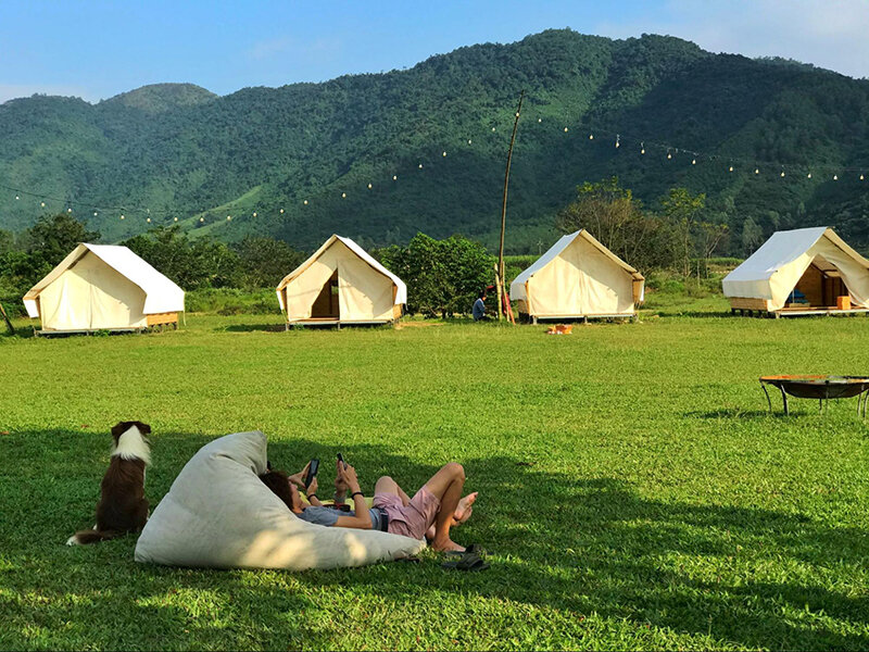 Đến với Yên Retreat bạn sẽ được đắm chìm vào khung cảnh thiên nhiên rộng lớn 